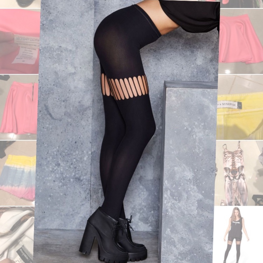Black milk stocking hosiery suspender fits all